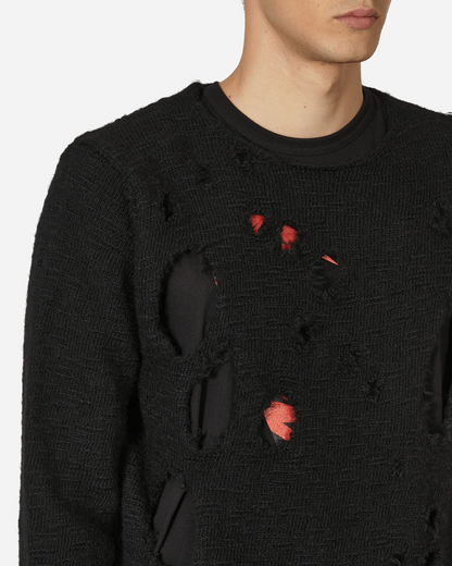 Printed l/s t shirt  fireplace black