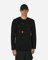 Printed l/s t shirt  fireplace black