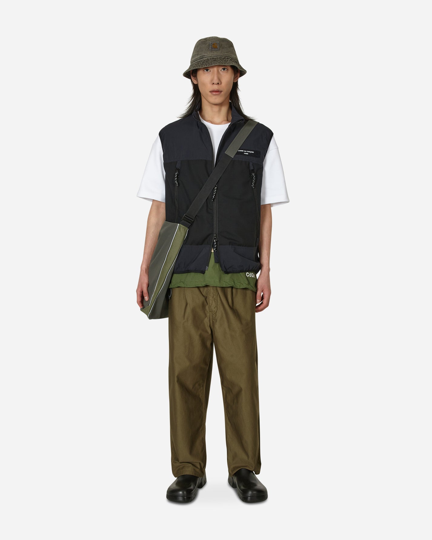 Comme Des Garçons Homme Men'S Jacket Dark Navy/Black Coats and Jackets Vests HK-J015-051 1