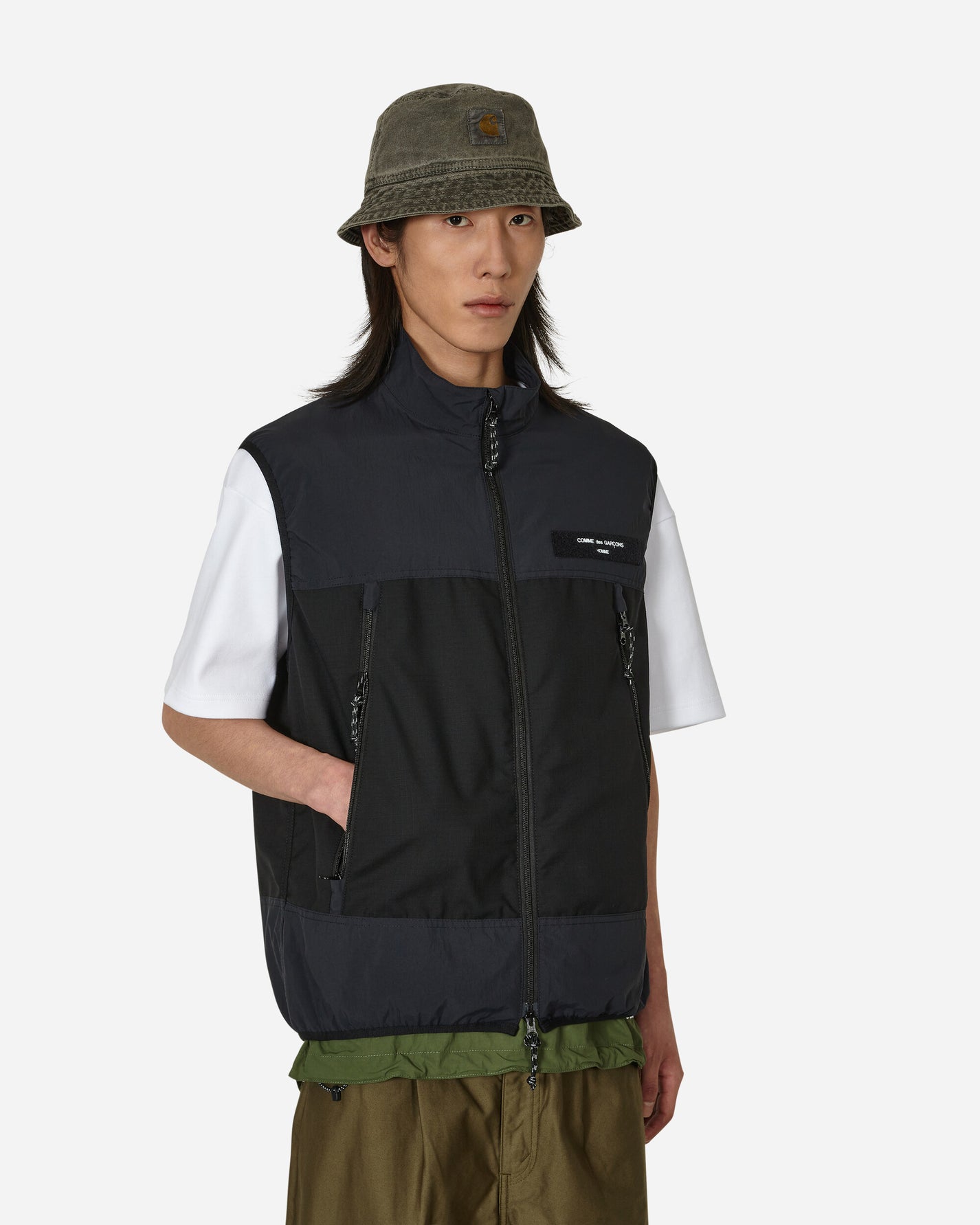 Comme Des Garçons Homme Men'S Jacket Dark Navy/Black Coats and Jackets Vests HK-J015-051 1