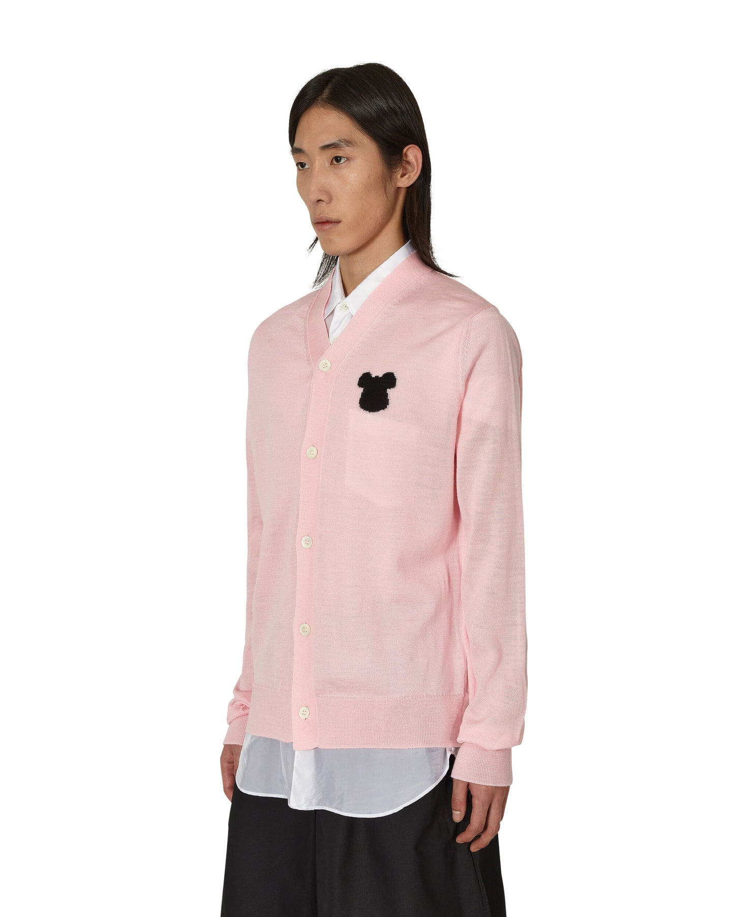 Comme Des Garçons Shirt Cardigan Pink Knitwears Cardigans FK-N008-S23 4