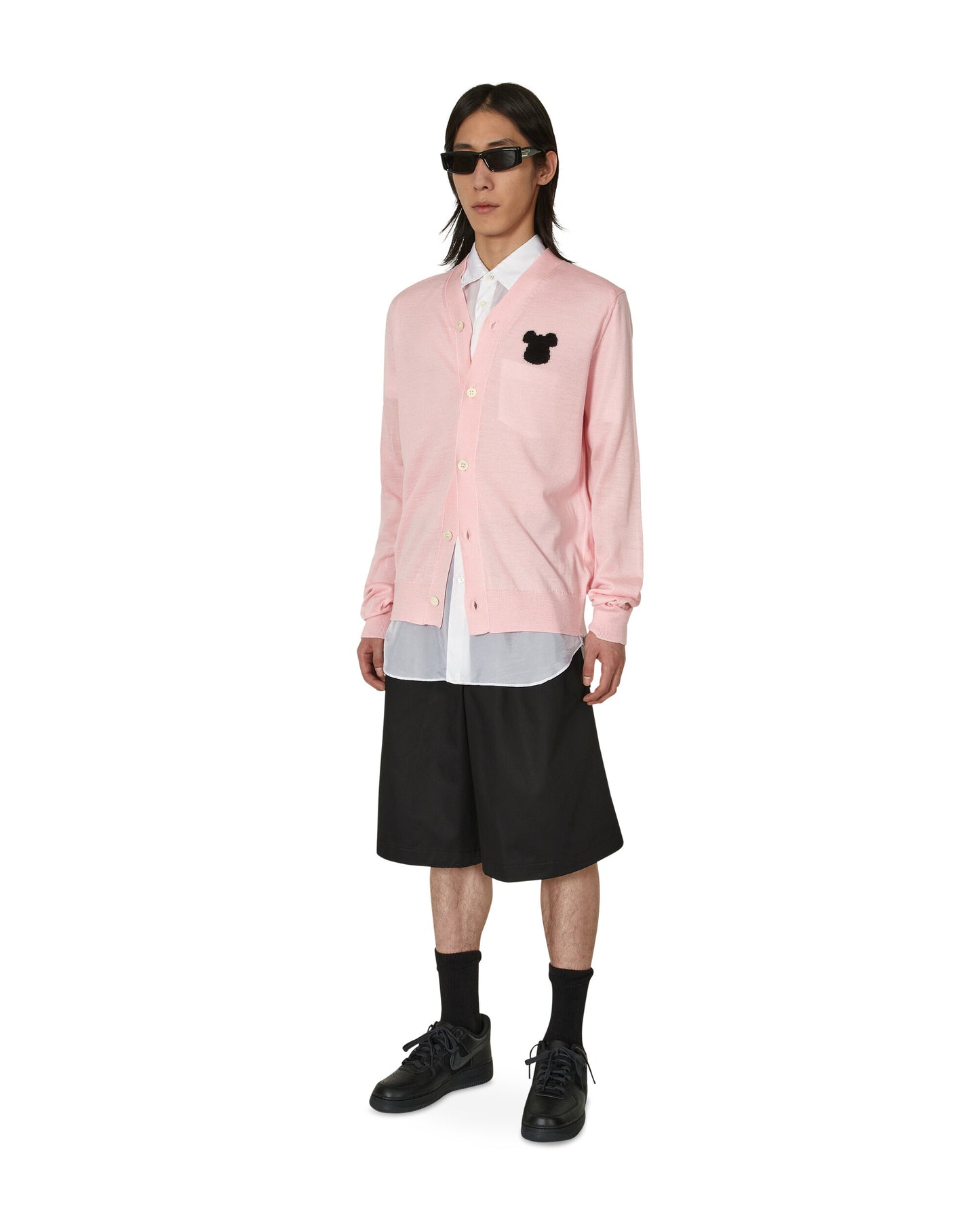Comme Des Garçons Shirt Cardigan Pink Knitwears Cardigans FK-N008-S23 4