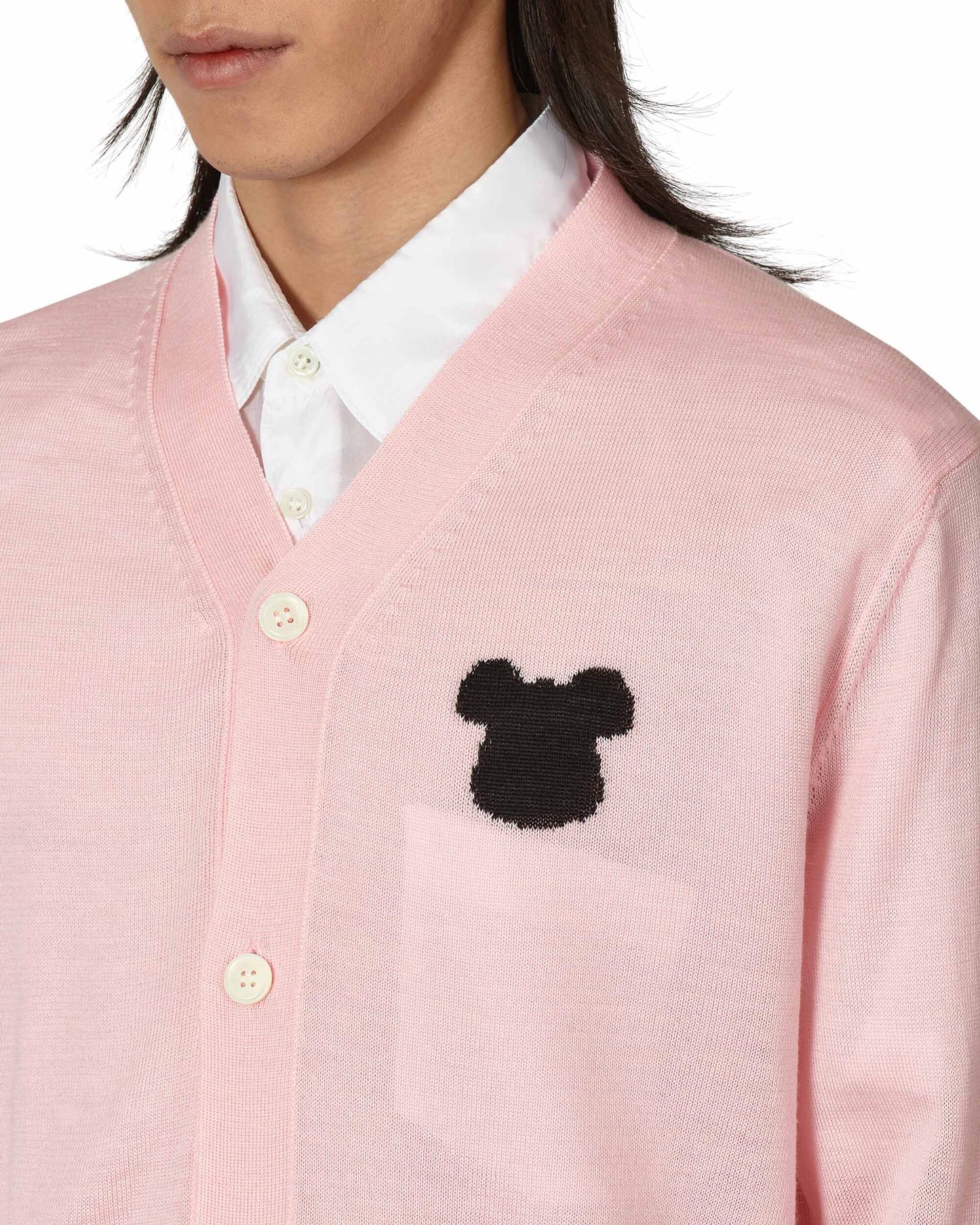 Comme Des Garçons Shirt Cardigan Pink Knitwears Cardigans FK-N008-S23 4