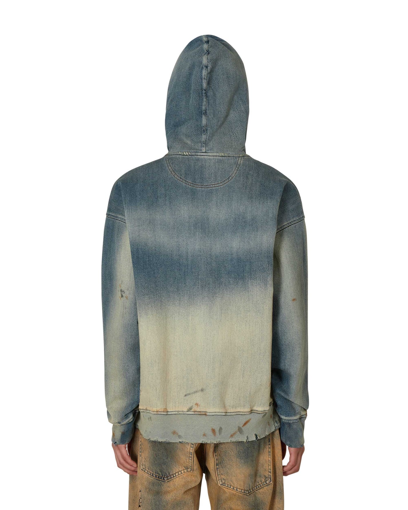Diesel D-Um-Rib-Ne Blue Sweatshirts Hoodies A03939 01