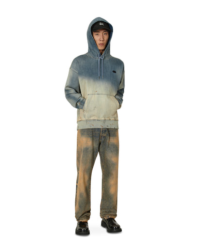 Diesel D-Um-Rib-Ne Blue Sweatshirts Hoodies A03939 01