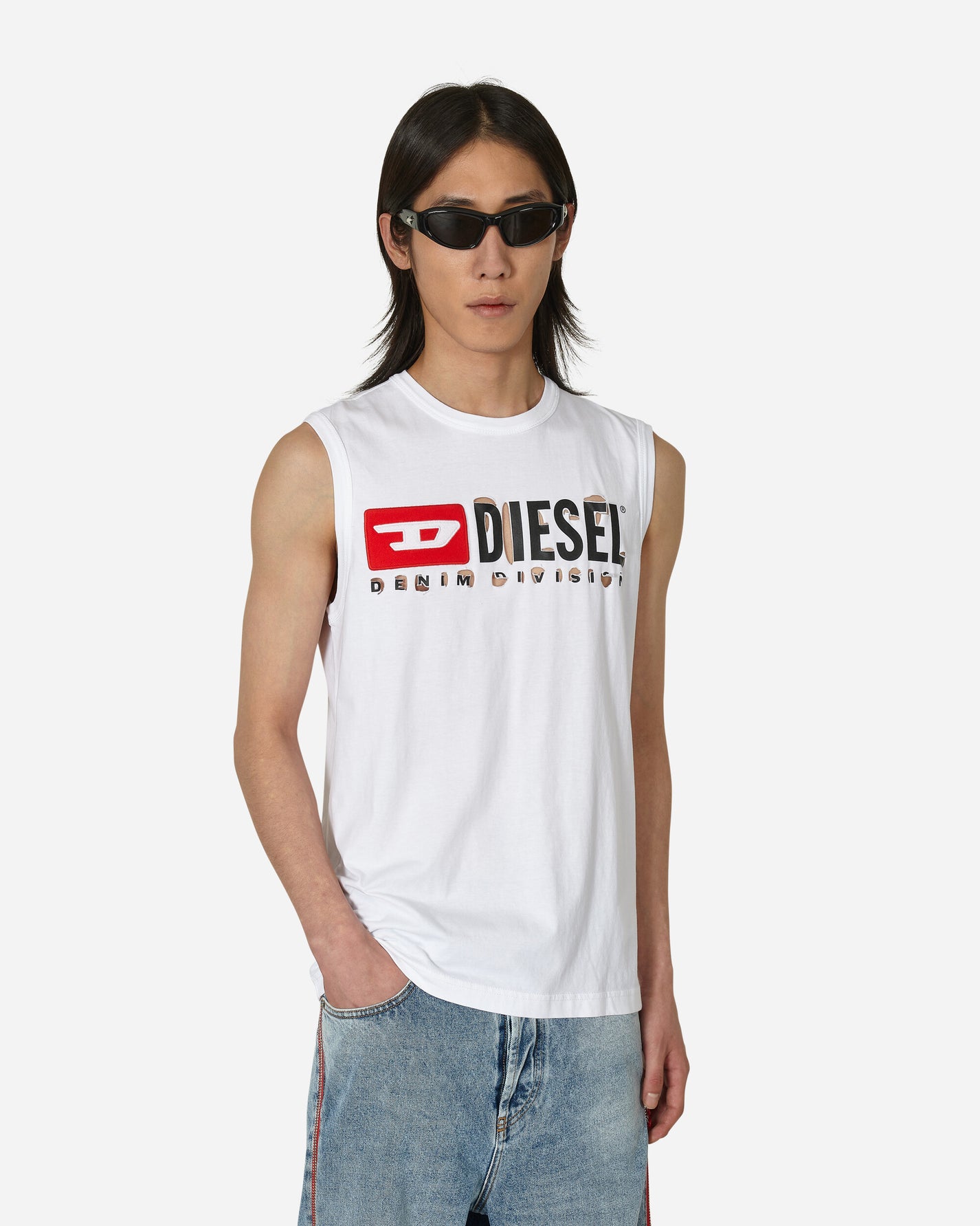 Diesel T-Bisco-Divstroyed Multicolor T-Shirts Shortsleeve A10725 100