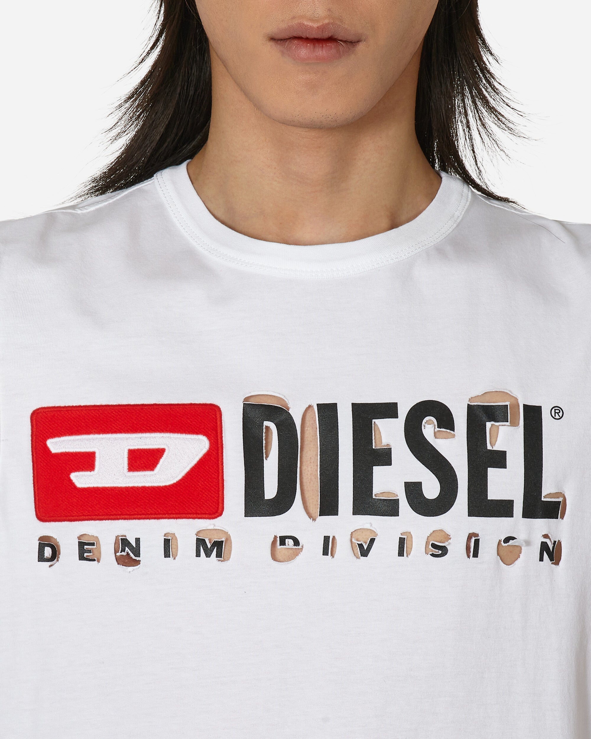 Diesel T-Bisco-Divstroyed Multicolor T-Shirts Shortsleeve A10725 100