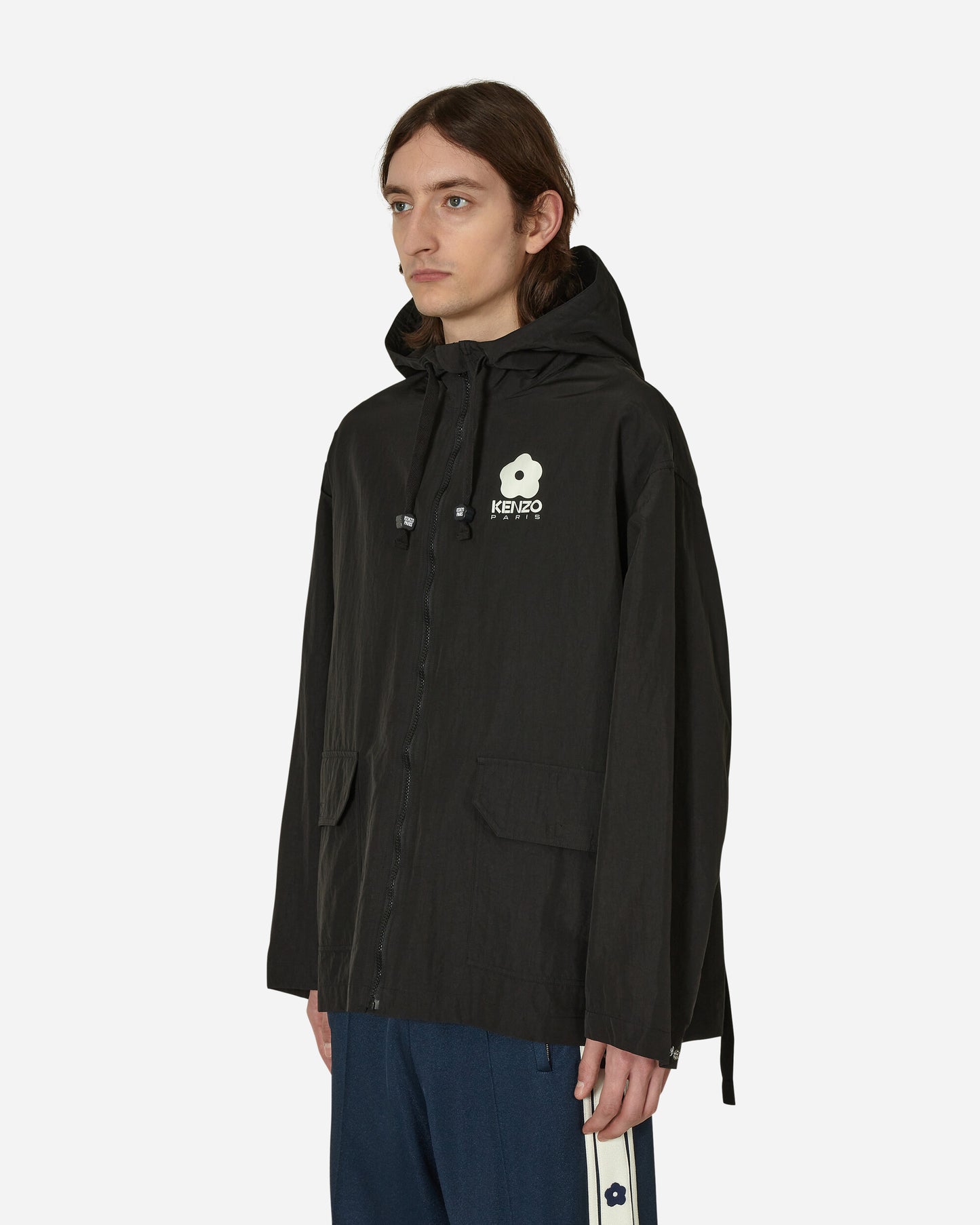 KENZO Paris Elevated Packable Windbreaker Black Coats and Jackets Parka Jackets FD55BL1579NF 99