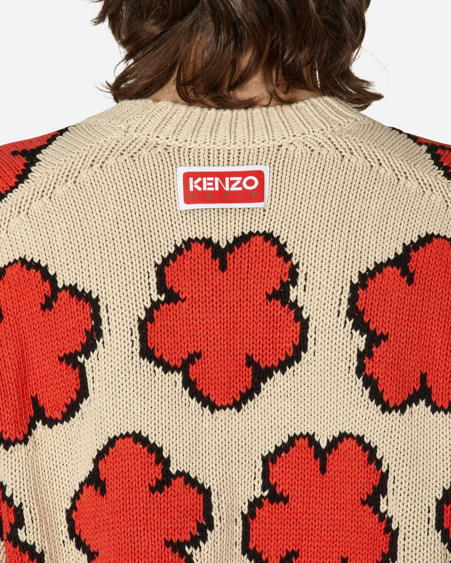 KENZO Paris All Over Boke Flower Jumper Ecru Knitwears Sweaters FD55PU3563CI 03