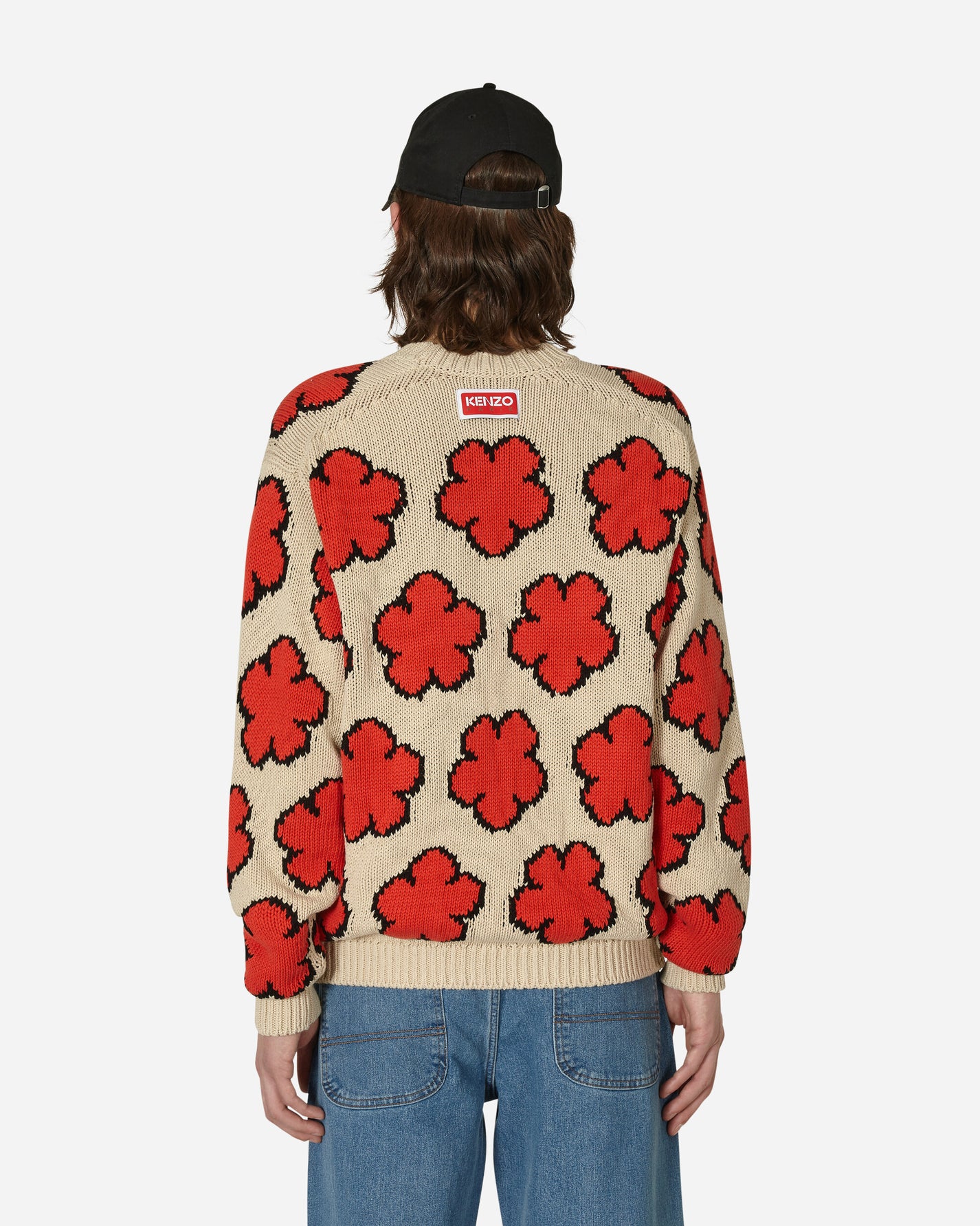 KENZO Paris All Over Boke Flower Jumper Ecru Knitwears Sweaters FD55PU3563CI 03