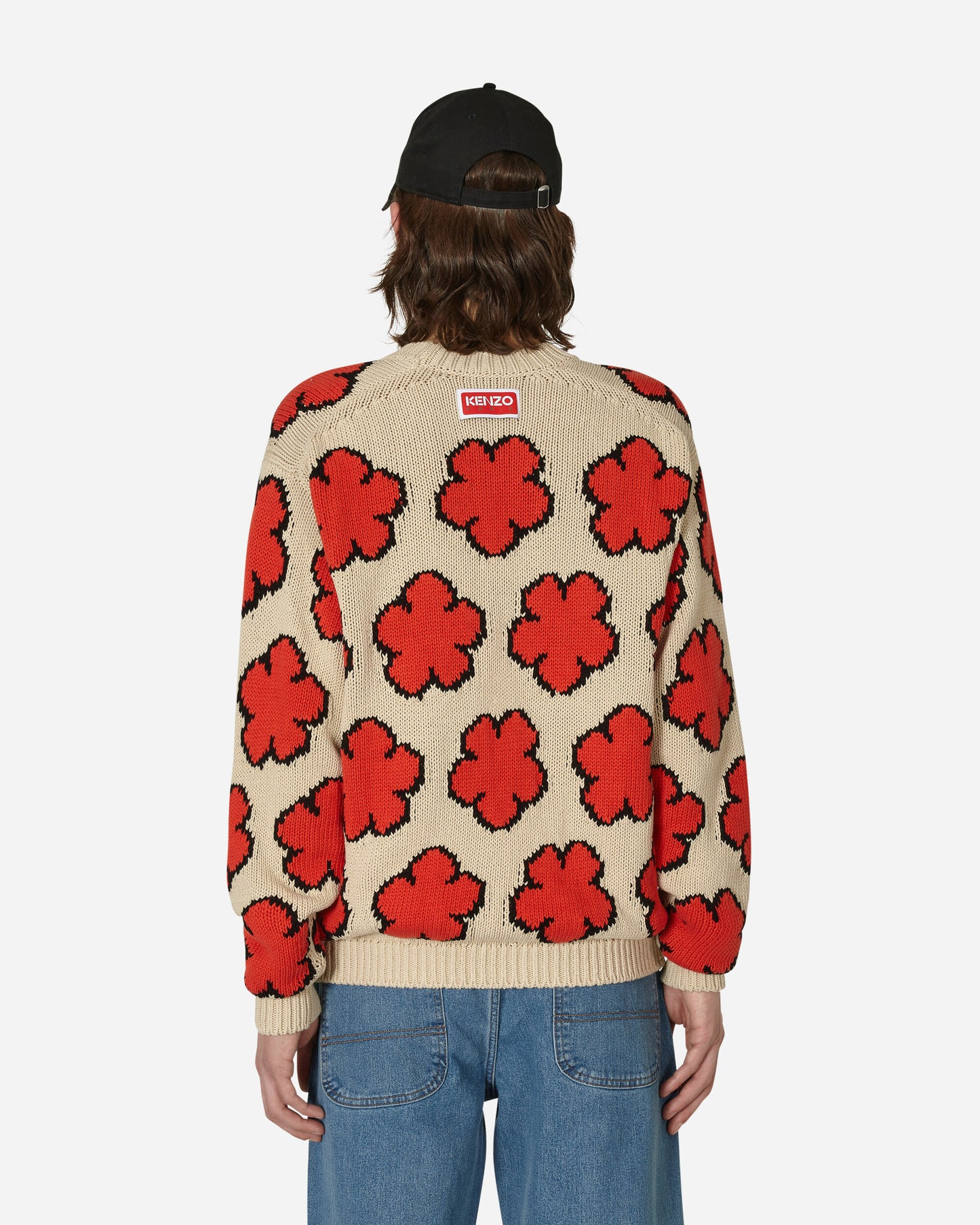 KENZO Paris All Over Boke Flower Jumper Ecru Knitwears Sweaters FD55PU3563CI 03
