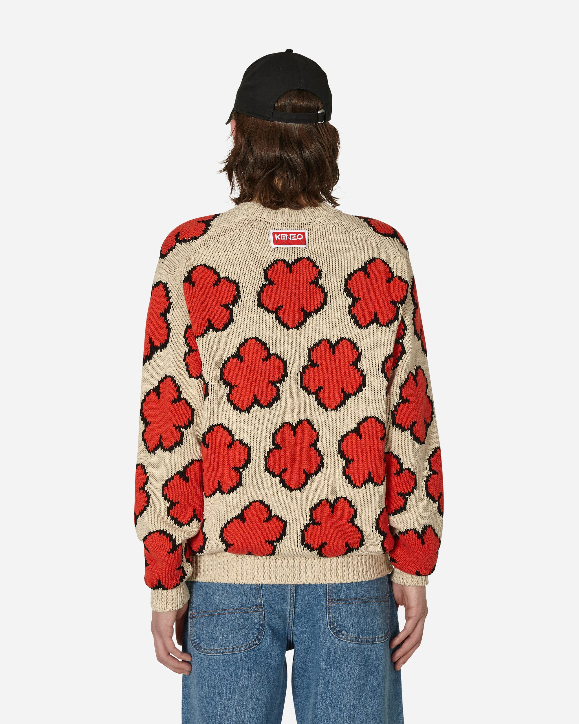 KENZO Paris All Over Boke Flower Jumper Ecru Knitwears Sweaters FD55PU3563CI 03