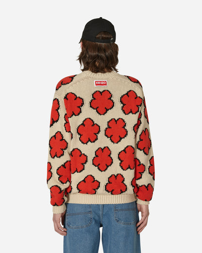 KENZO Paris All Over Boke Flower Jumper Ecru Knitwears Sweaters FD55PU3563CI 03