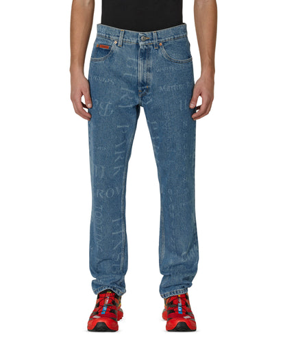 Martine Rose Straight Leng Jean Blue Pants Denim CMRSS23204  BLSTT 