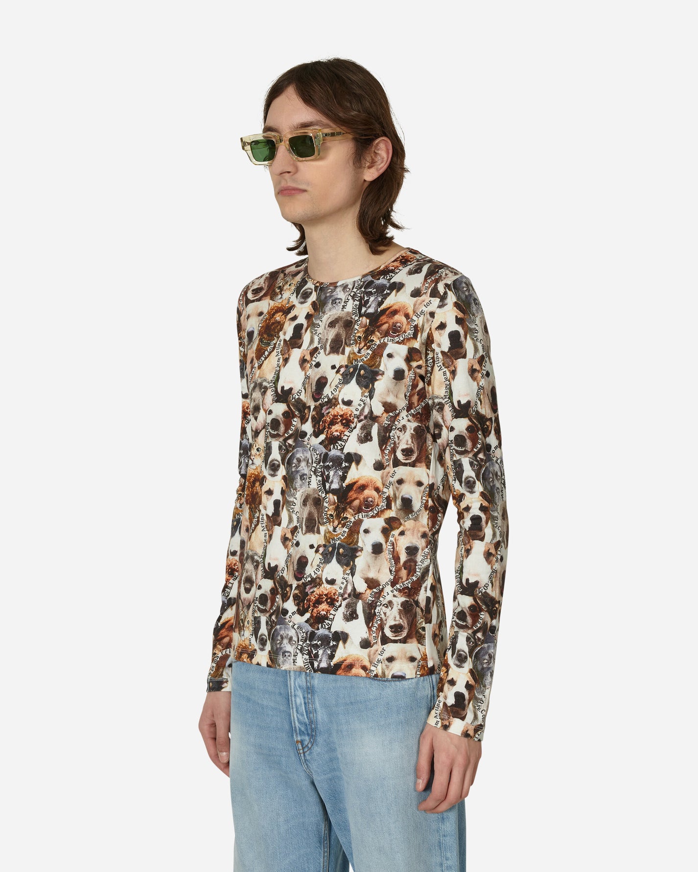 Martine Rose Stretch Top Cats&Dogs T-Shirts Longsleeve MRSS23423  MRCND 