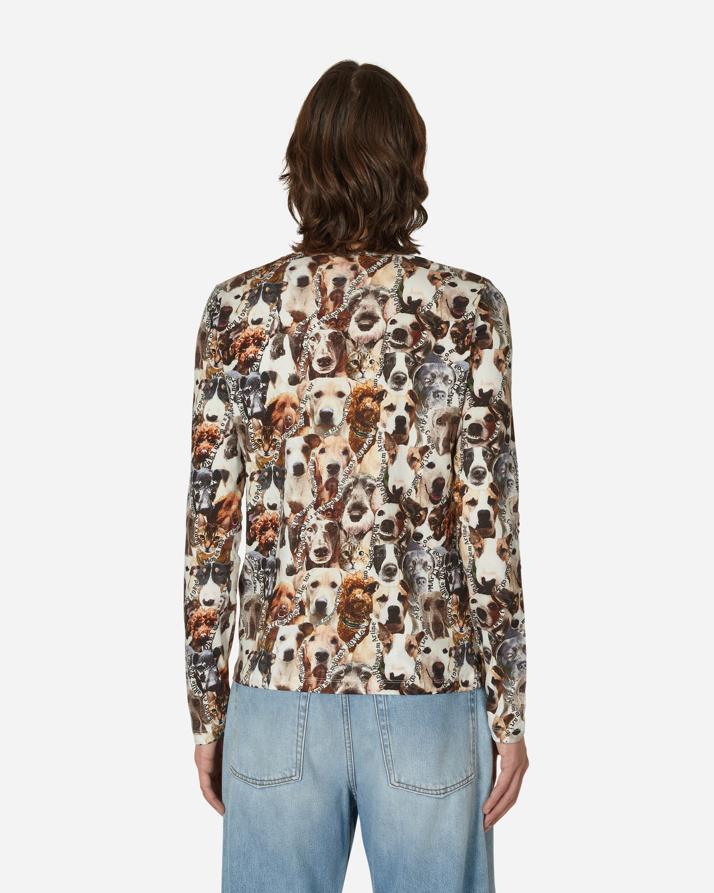 Martine Rose Stretch Top Cats&Dogs T-Shirts Longsleeve MRSS23423  MRCND 