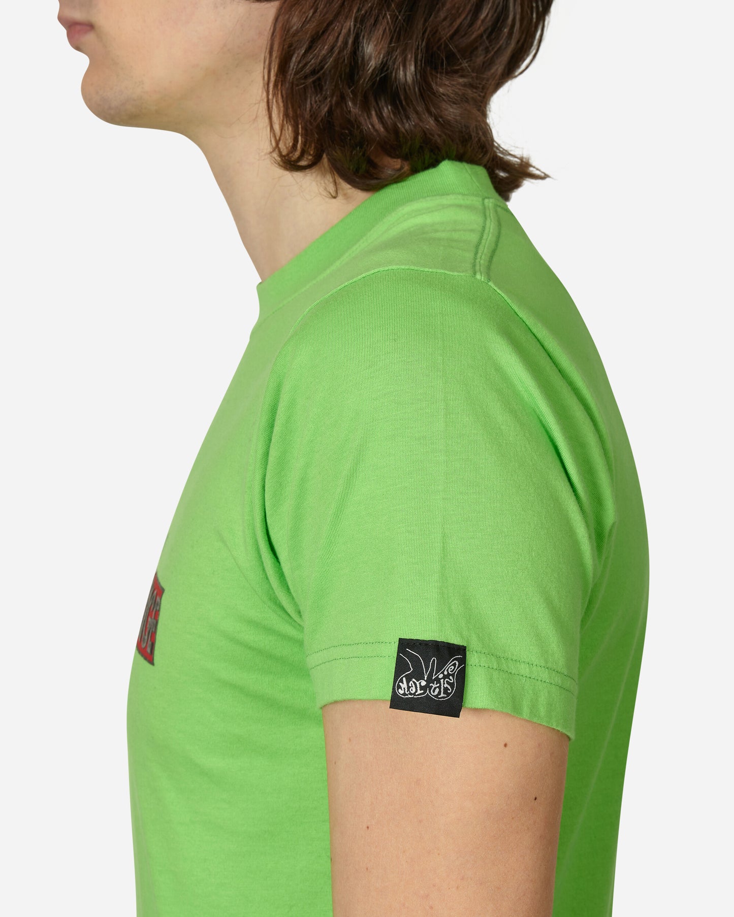 Martine Rose Shrunken T-Shirt Fluoro Green Rose Xchange  T-Shirts Shortsleeve MRSS23629  FLUGRX 
