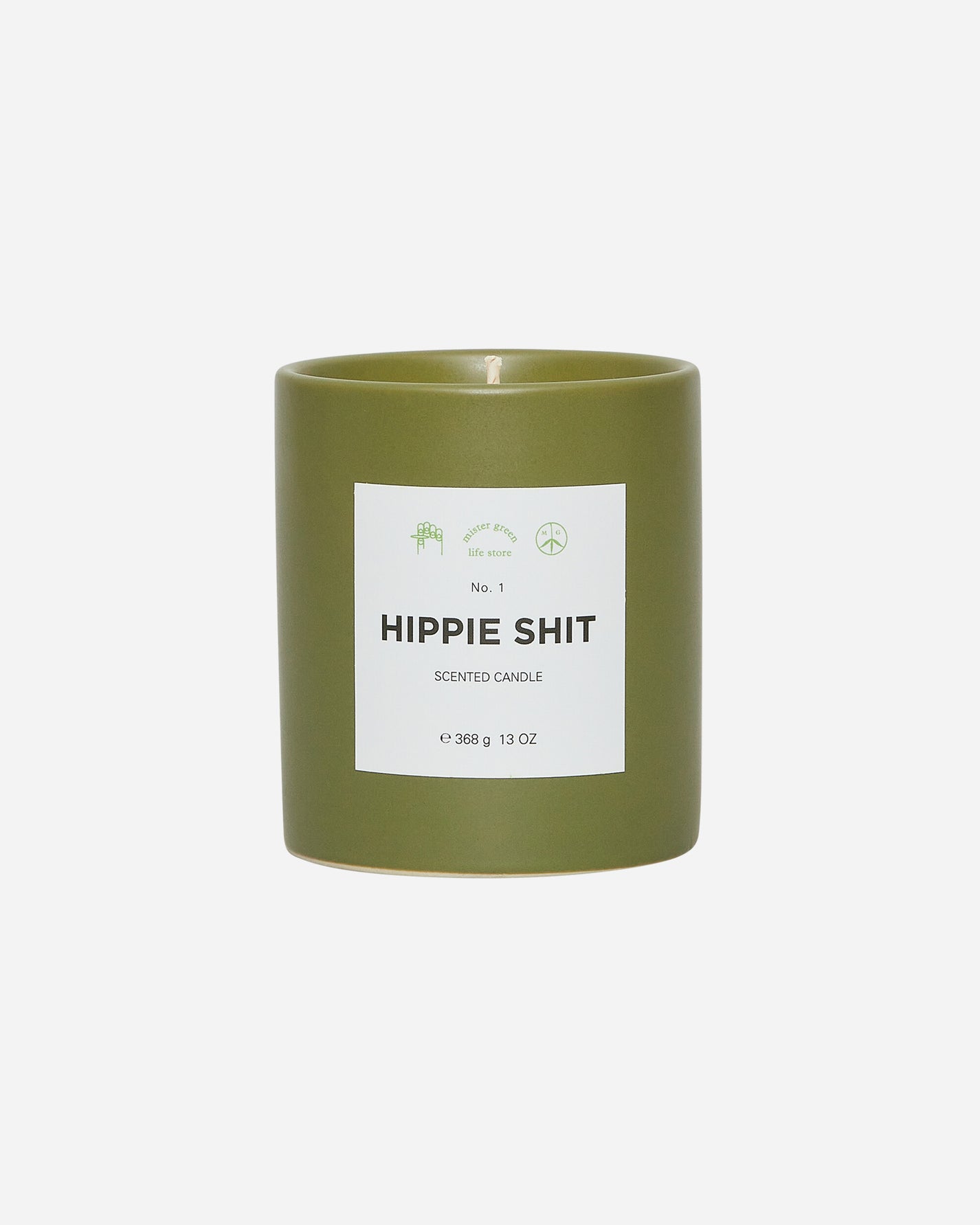 Mister Green Fragrance No. 1 Hippie Shit Candle Multicolor Home Decor Candles MGFRAGR1CANDLE 001