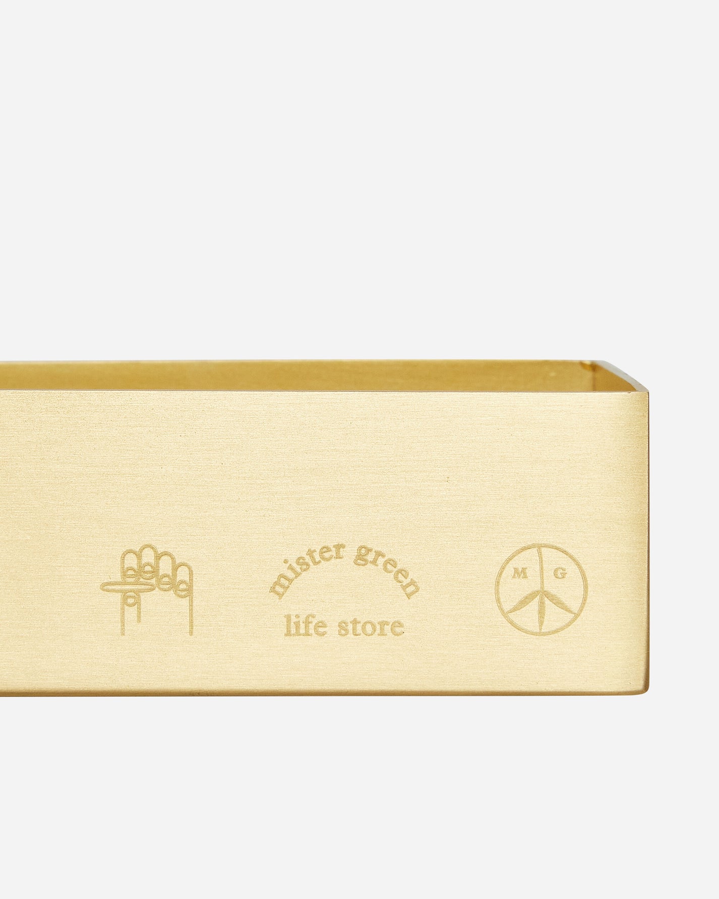 Mister Green Trifecta Logo Box Brass High Times Smoking Sets MGTRIBOX 001