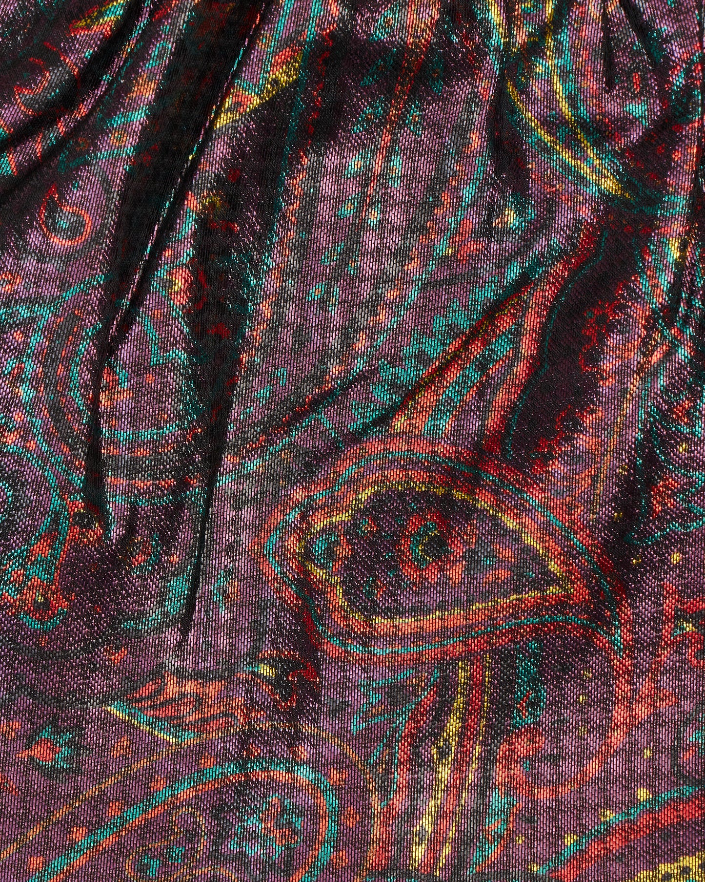 Needles Elastic Pochette- Pe/Cu Lame Jq. / Paisley Printed Bordeaux Bags and Backpacks Pouches MR073 A