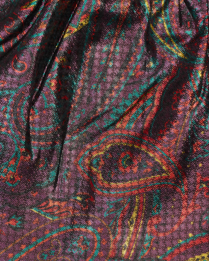 Needles Elastic Pochette- Pe/Cu Lame Jq. / Paisley Printed Bordeaux Bags and Backpacks Pouches MR073 A