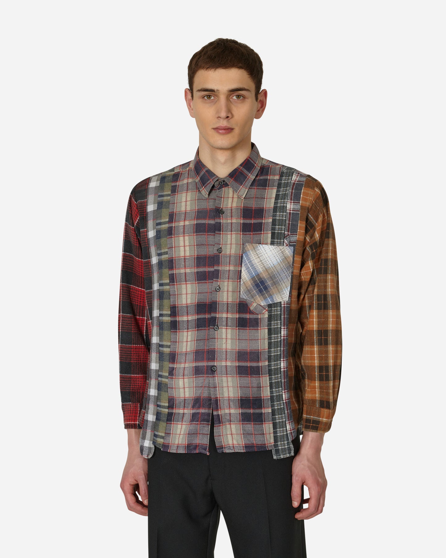 Needles Flannel Shirt - 7 Cuts Shirt / Reflection Assorted Shirts Longsleeve Shirt MR348 1