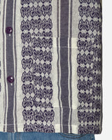 Needles Cabana Shirt - Papillon Stripe Dobby Jq. White Shirts Shortsleeve Shirt MR242 A