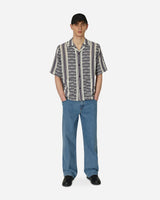 Needles Cabana Shirt - Papillon Stripe Dobby Jq. White Shirts Shortsleeve Shirt MR242 A
