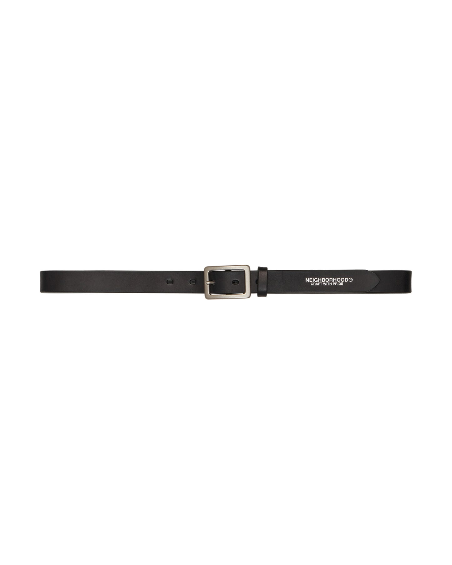 Neighborhood Leather Plain Belt Black Belts Belt 231PKNH-AC01 BK