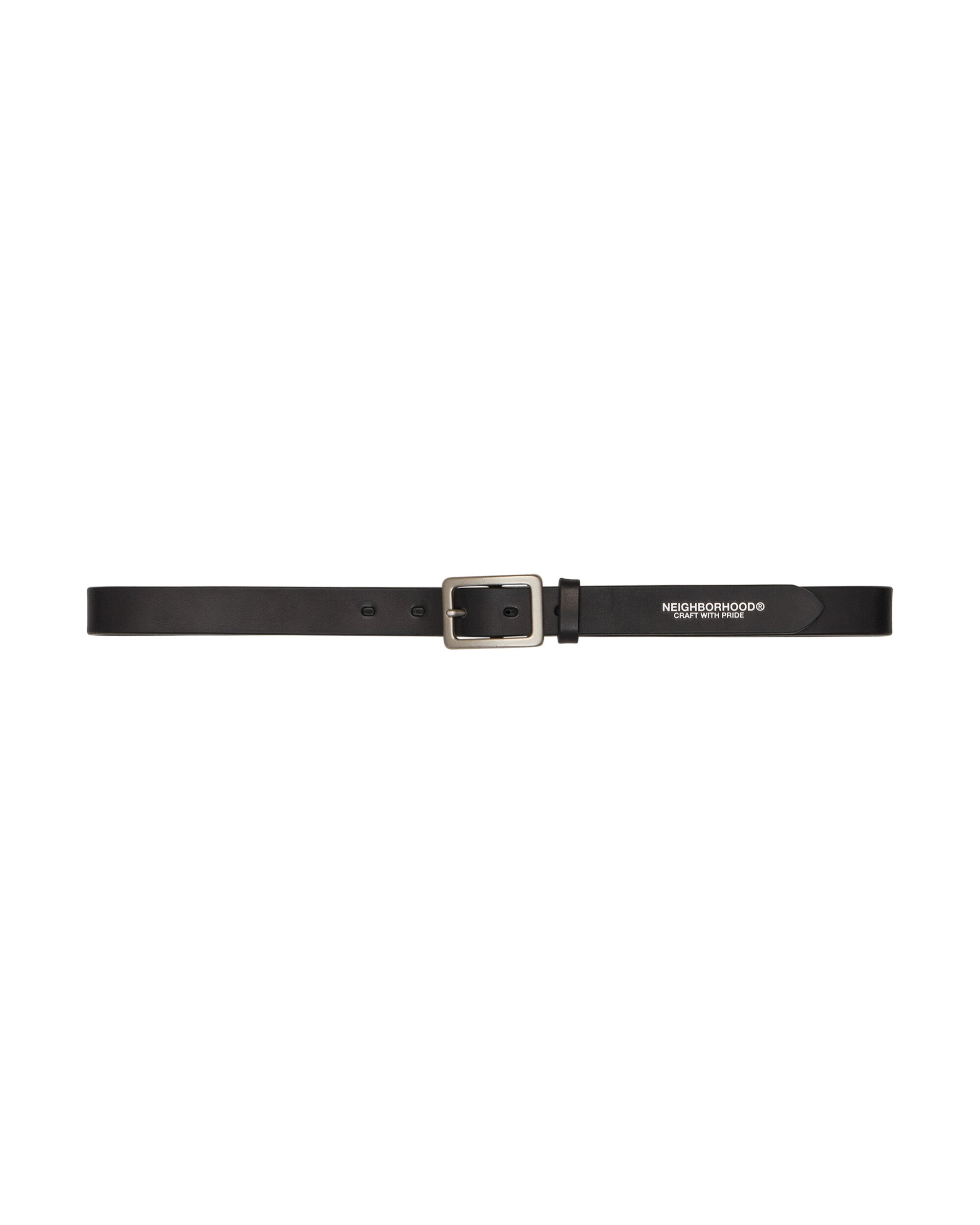 Neighborhood Leather Plain Belt Black Belts Belt 231PKNH-AC01 BK
