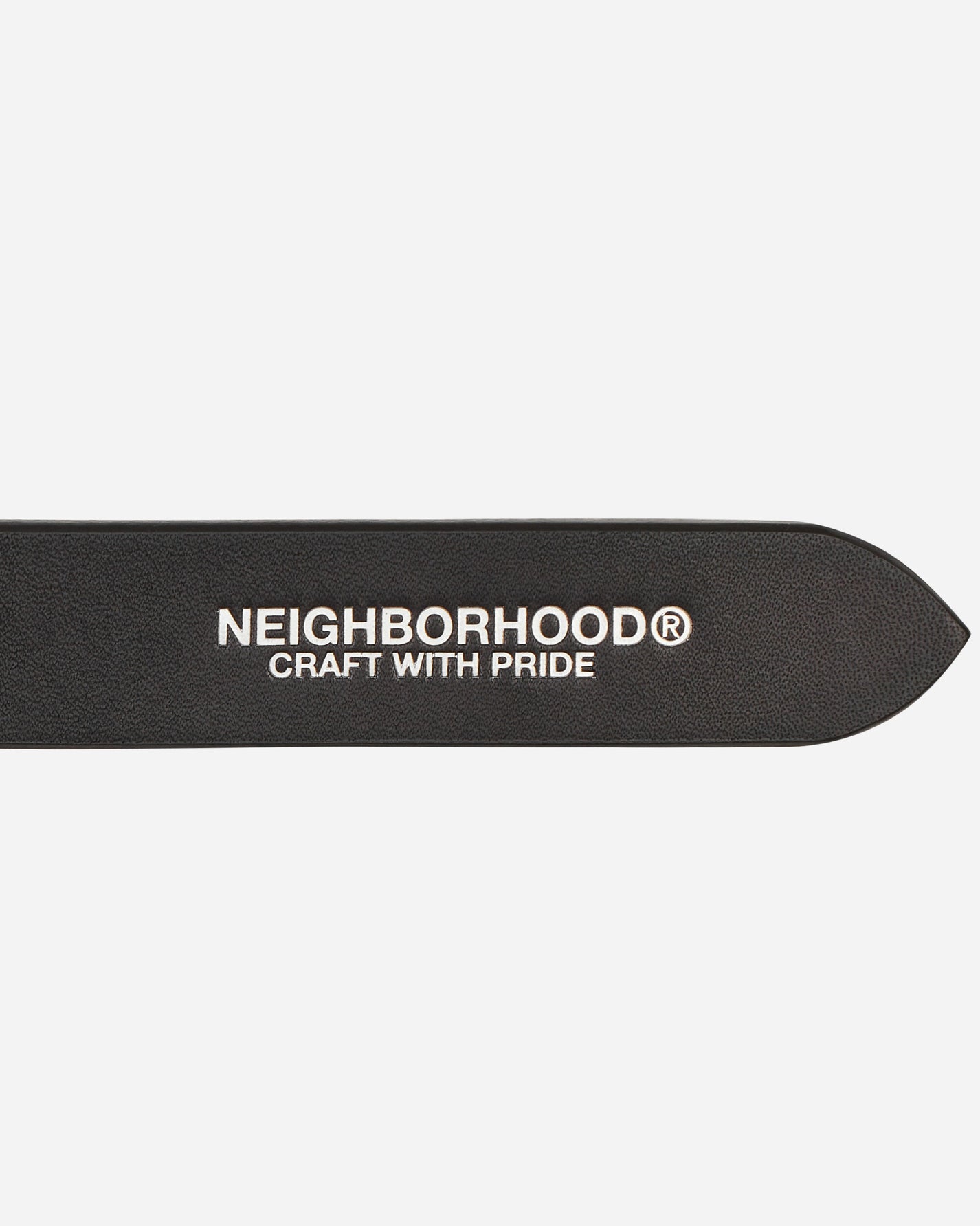 Neighborhood Leather Plain Belt Black Belts Belt 231PKNH-AC01 BK