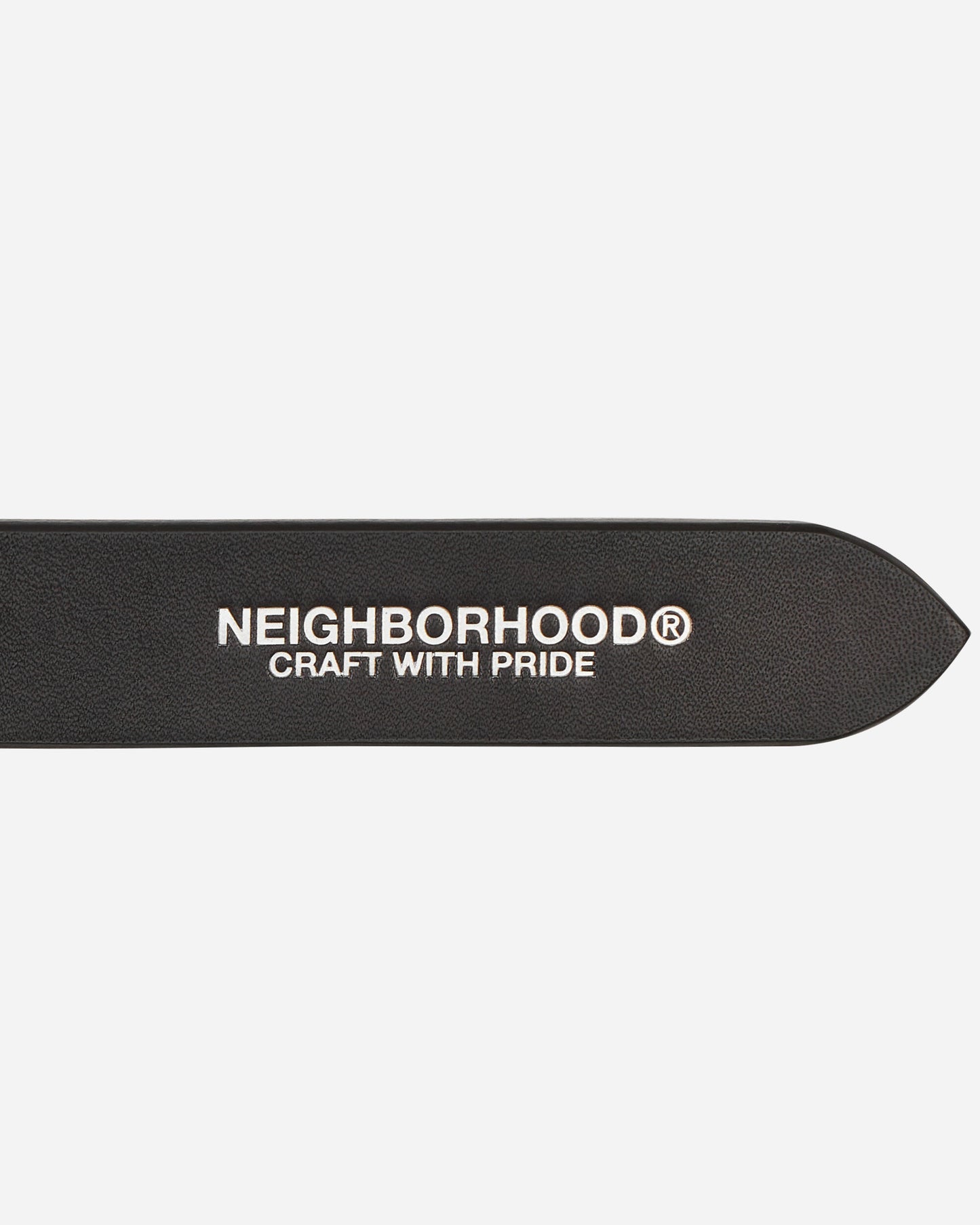 Neighborhood Leather Plain Belt Black Belts Belt 231PKNH-AC01 BK