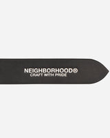Neighborhood Leather Plain Belt Black Belts Belt 231PKNH-AC01 BK