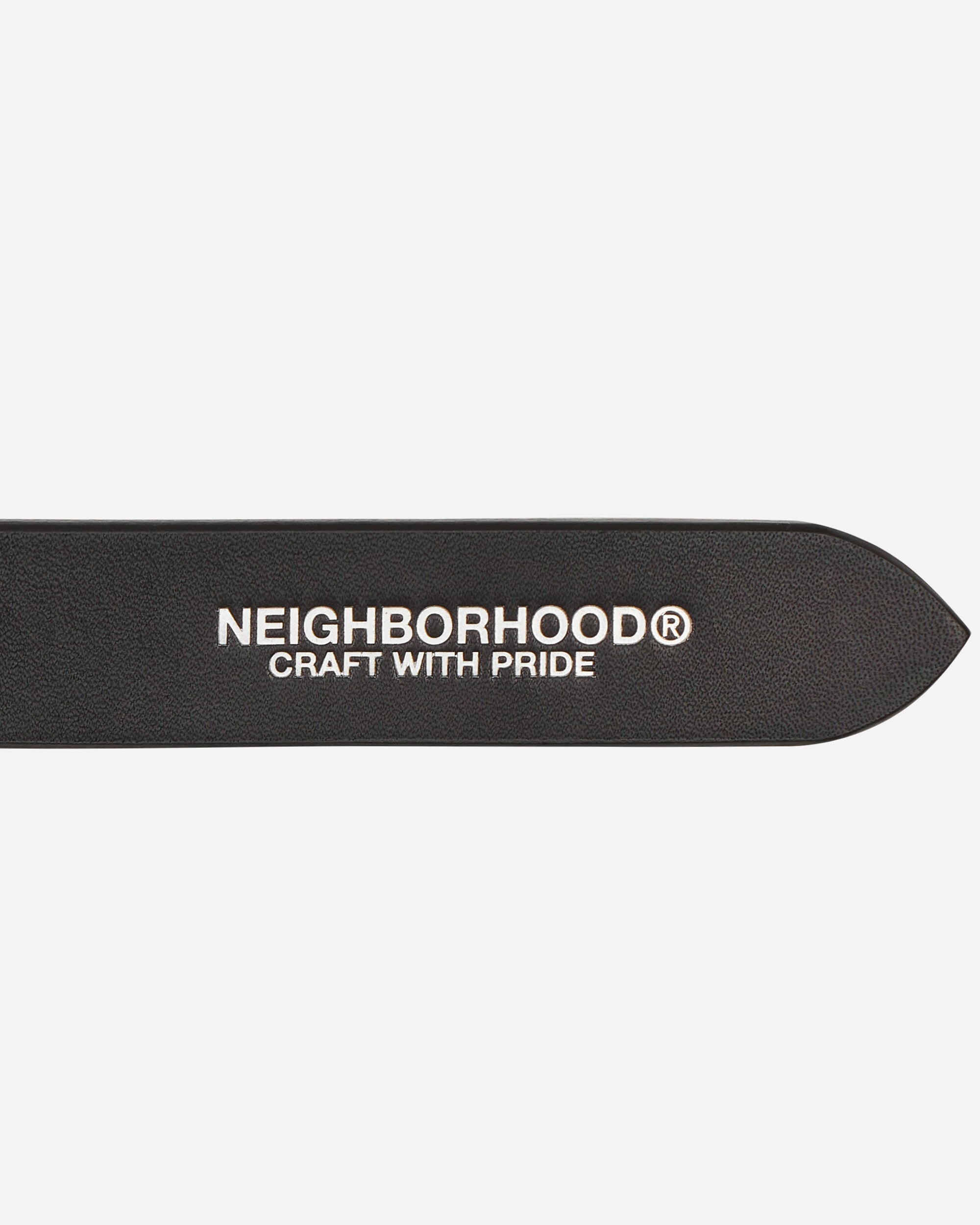 Neighborhood Leather Plain Belt Black Belts Belt 231PKNH-AC01 BK