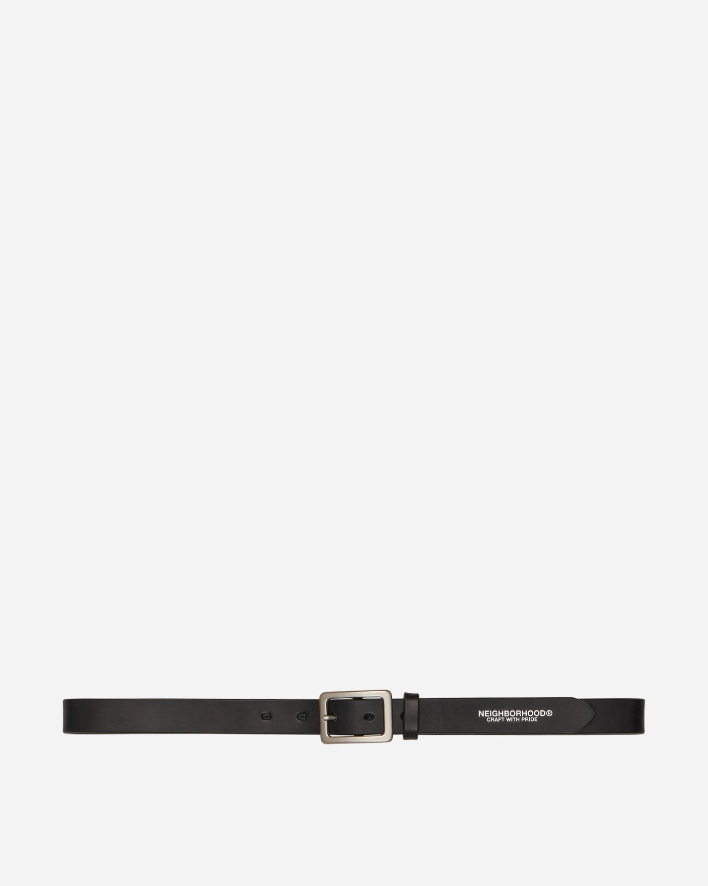 Neighborhood Leather Plain Belt Black Belts Belt 231PKNH-AC01 BK