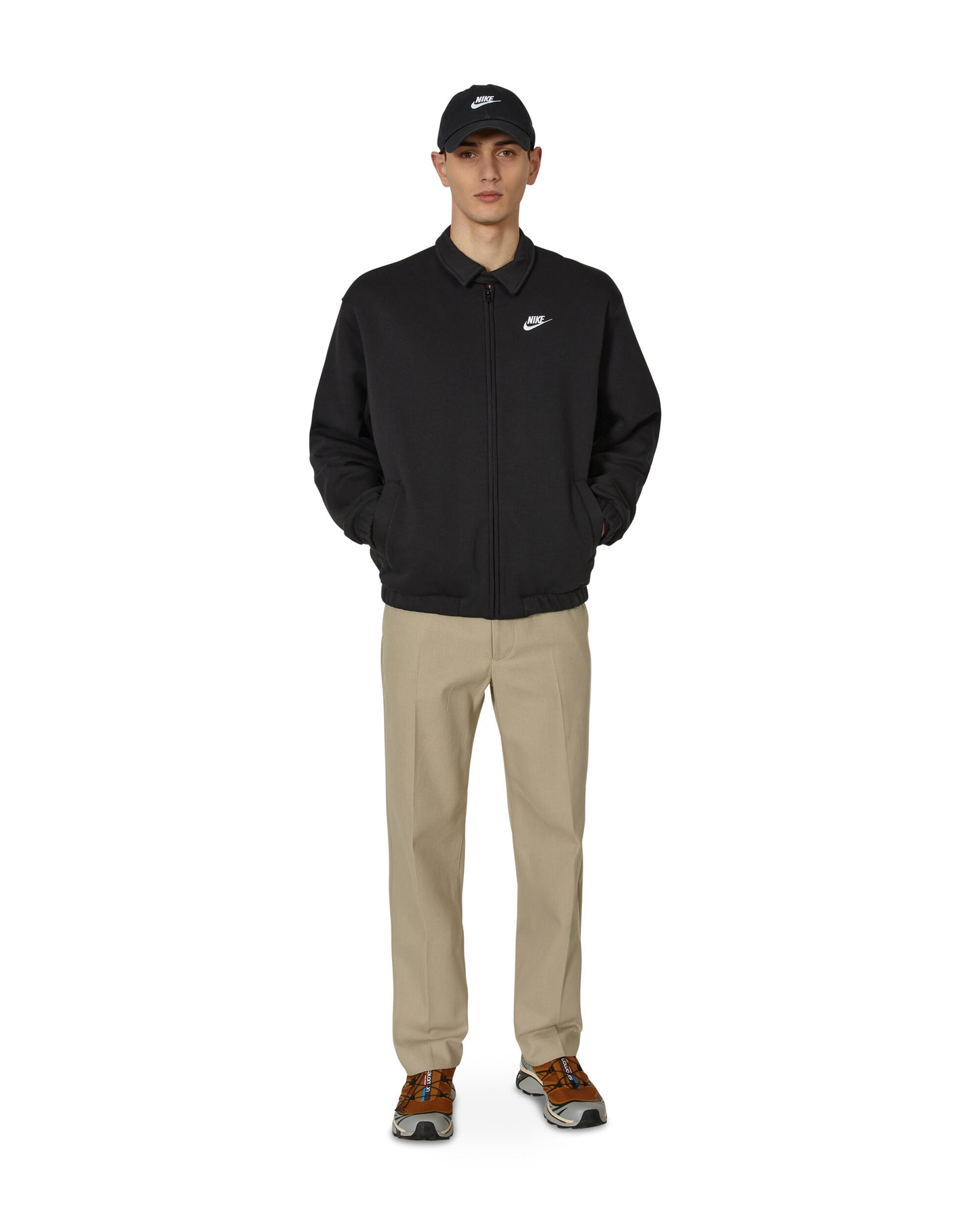 Nike Club Bb Harrington Jkt Black/White Coats and Jackets Jackets DX0539-010