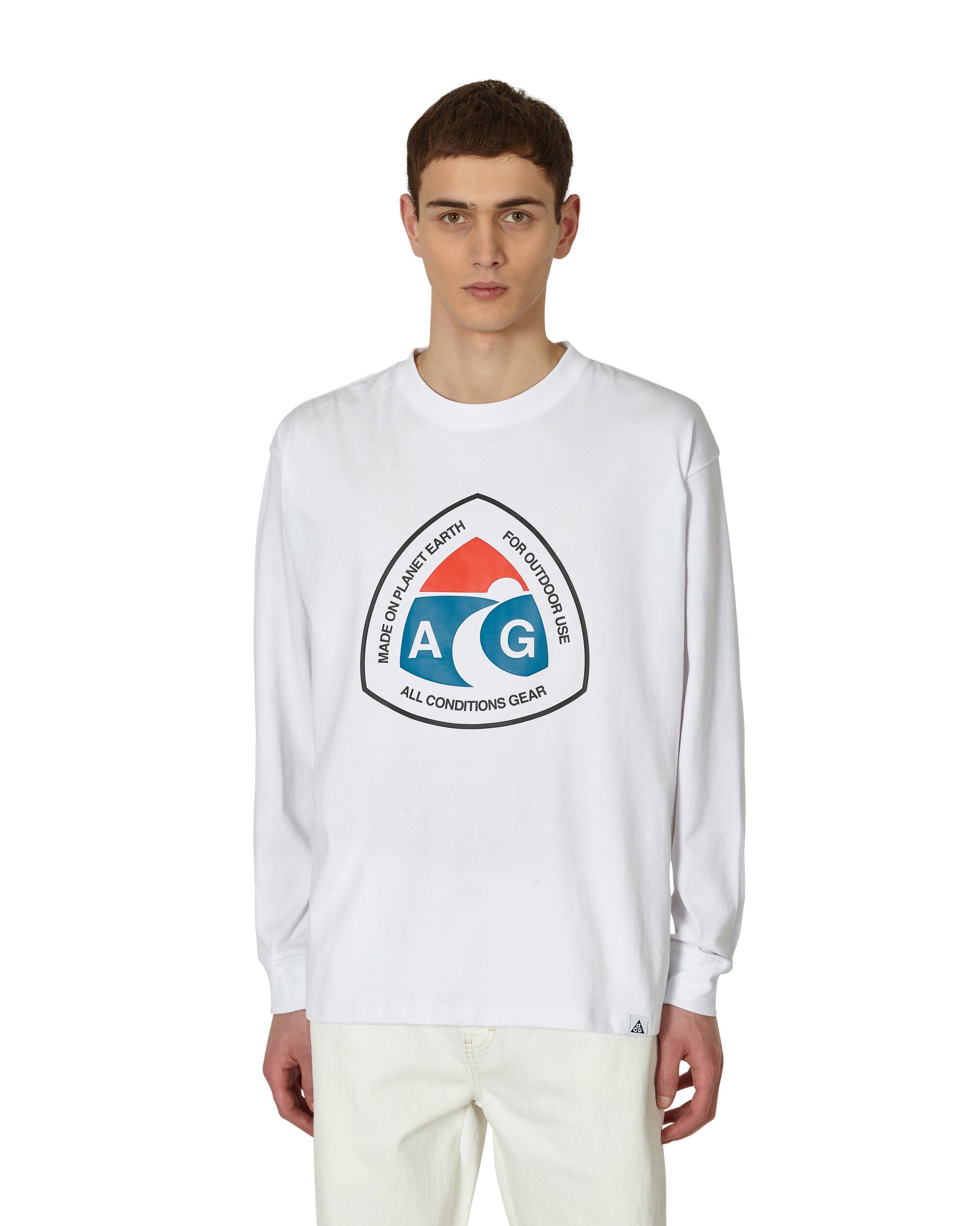 Nike Acg Ls Tee Outdoor Sign White T-Shirts Longsleeve DX9450-100