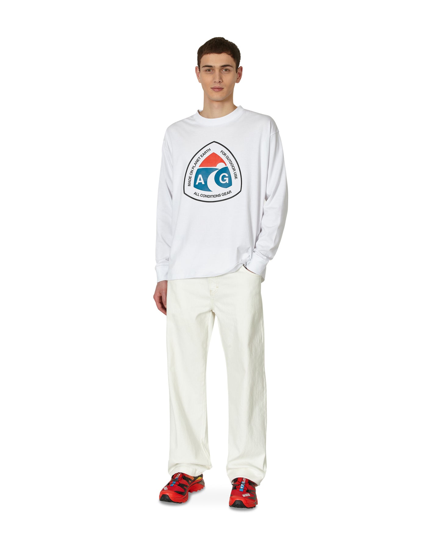 Nike Acg Ls Tee Outdoor Sign White T-Shirts Longsleeve DX9450-100