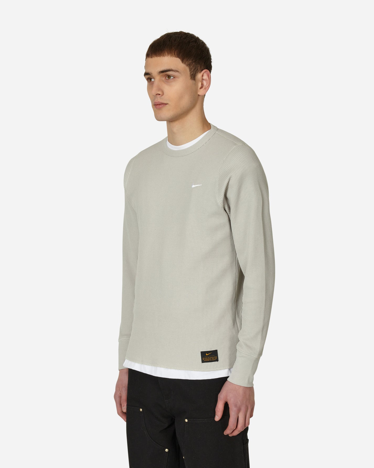 Nike Hvywt Waffle Ls Top Lt Iron Ore/Light Bone T-Shirts Longsleeve DX0894-012