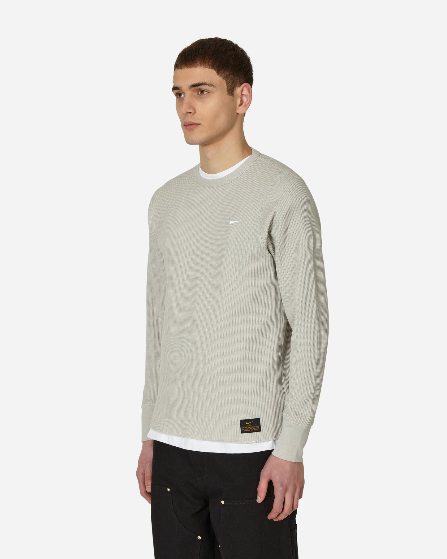 Nike Hvywt Waffle Ls Top Lt Iron Ore/Light Bone T-Shirts Longsleeve DX0894-012