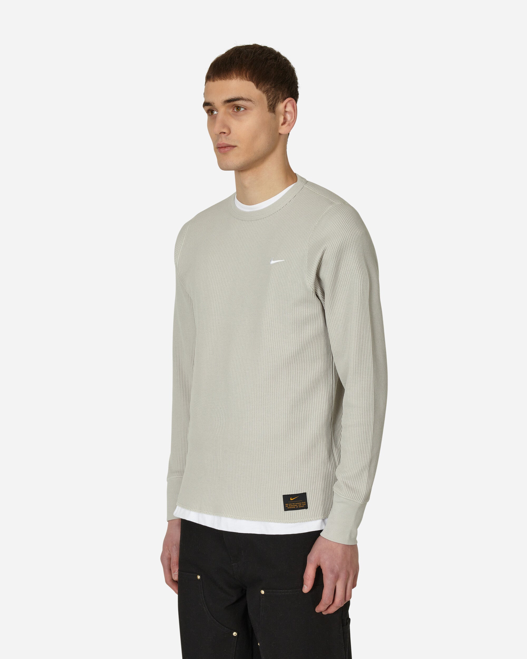 Nike Hvywt Waffle Ls Top Lt Iron Ore/Light Bone T-Shirts Longsleeve DX0894-012