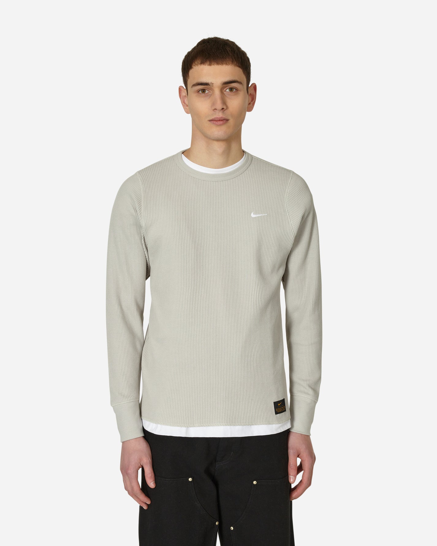 Nike Hvywt Waffle Ls Top Lt Iron Ore/Light Bone T-Shirts Longsleeve DX0894-012