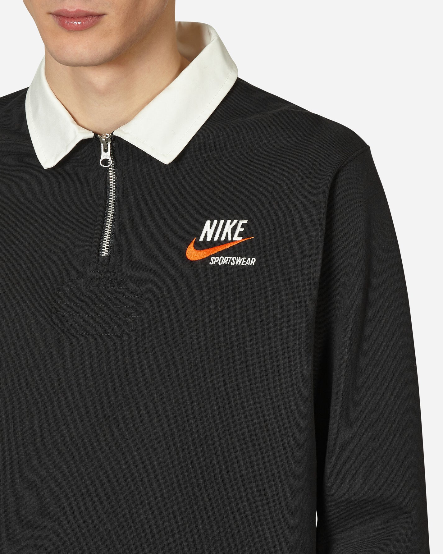 Nike Trend Rugby Top Black/Sail T-Shirts Polo DX6753-010