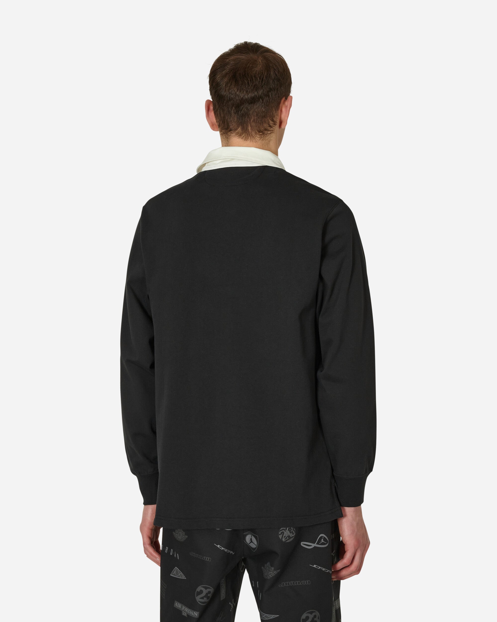 Nike Trend Rugby Top Black/Sail T-Shirts Polo DX6753-010