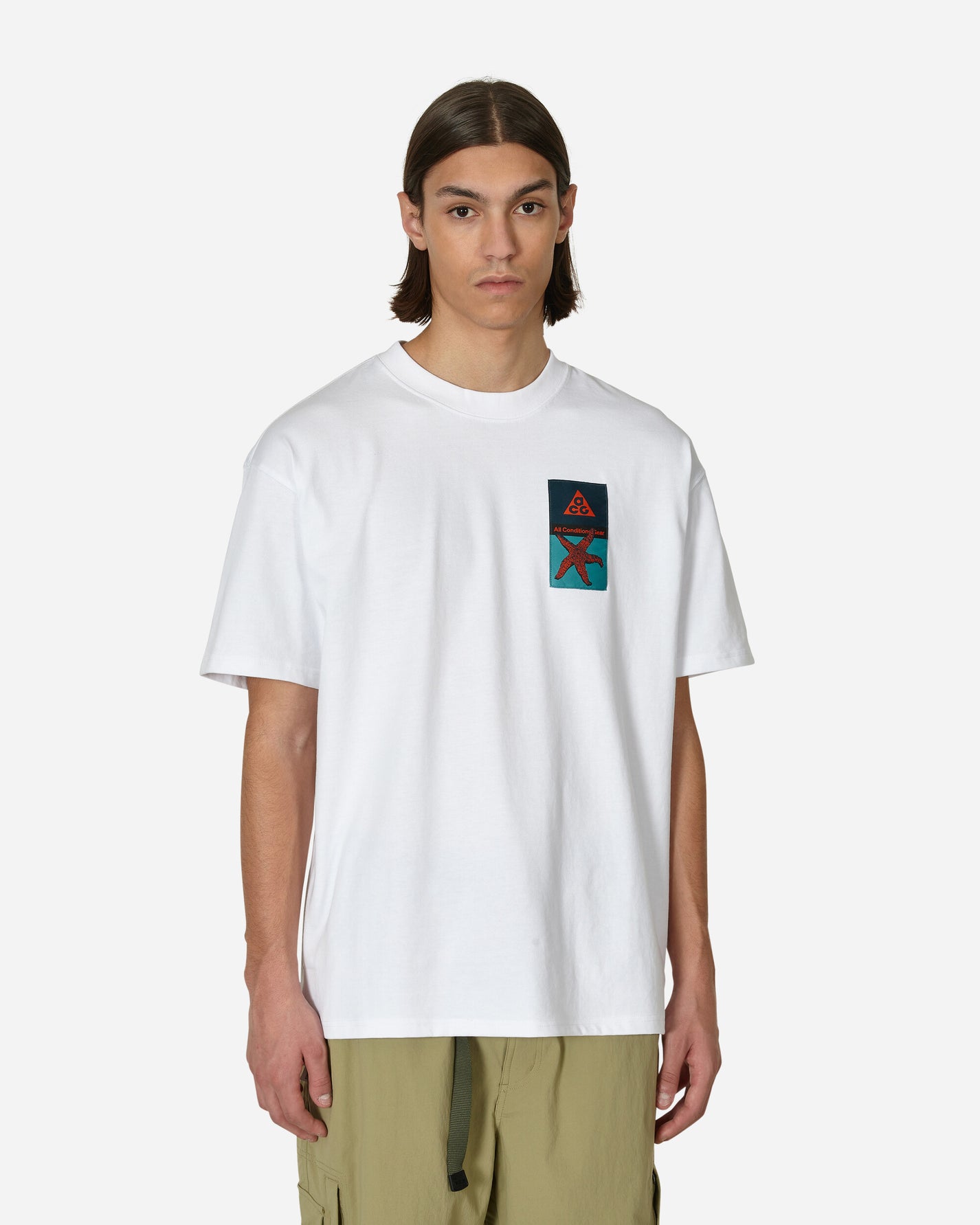 Nike Acg Ss Tee Patch White T-Shirts Shortsleeve DX9443-100