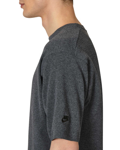 Nike Tp Eng Knt Ss Swtr Dk Smoke Grey/Black T-Shirts Shortsleeve DV9983-032