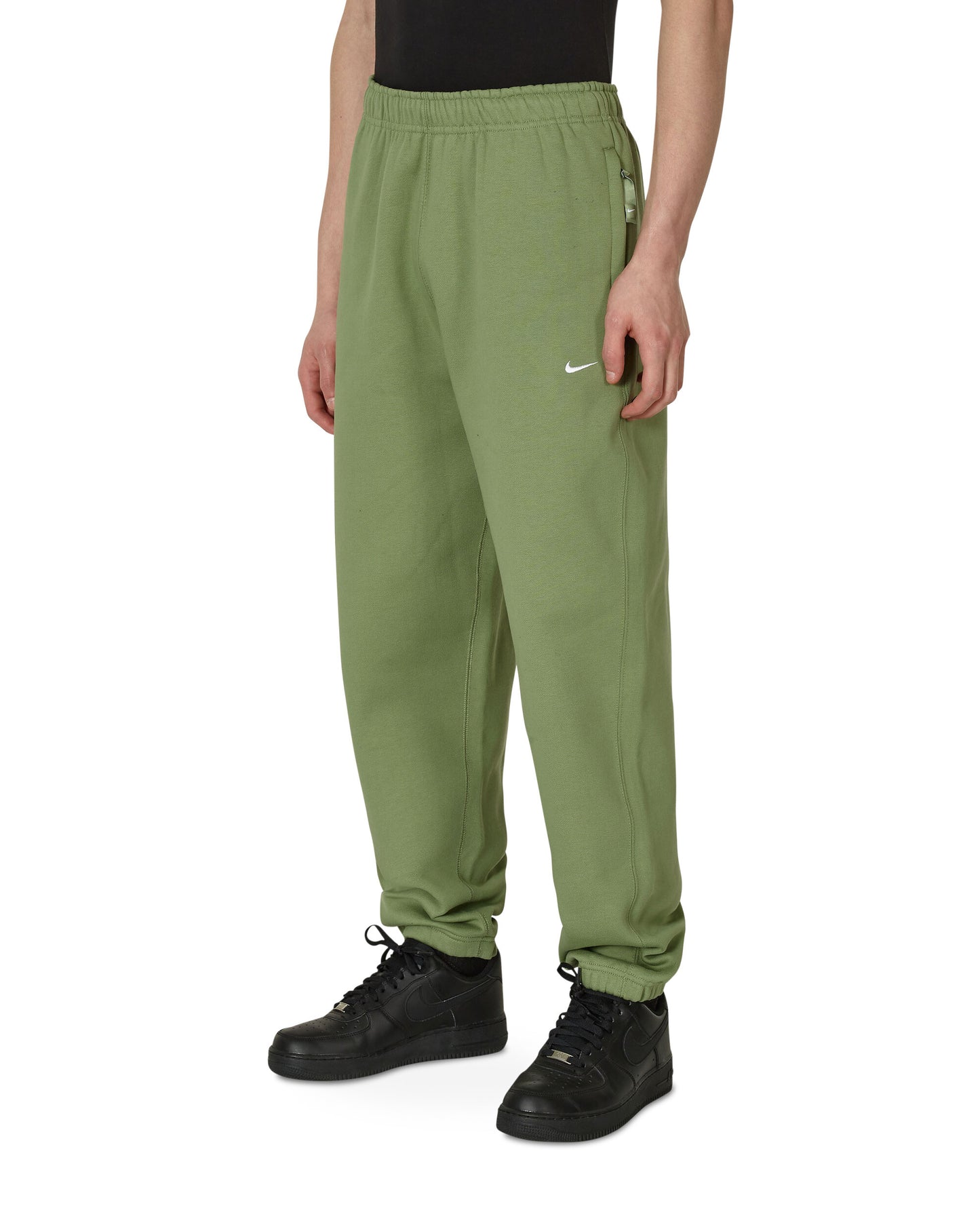 Nike Solo Swsh Flc Cf Pant Oil Green/White Pants Sweatpants DX1364-386