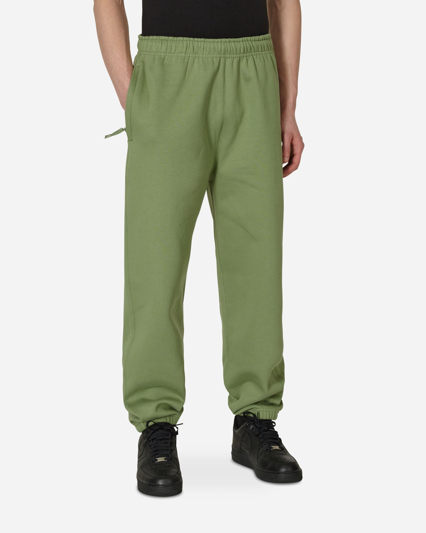 Nike Solo Swsh Flc Cf Pant Oil Green/White Pants Sweatpants DX1364-386