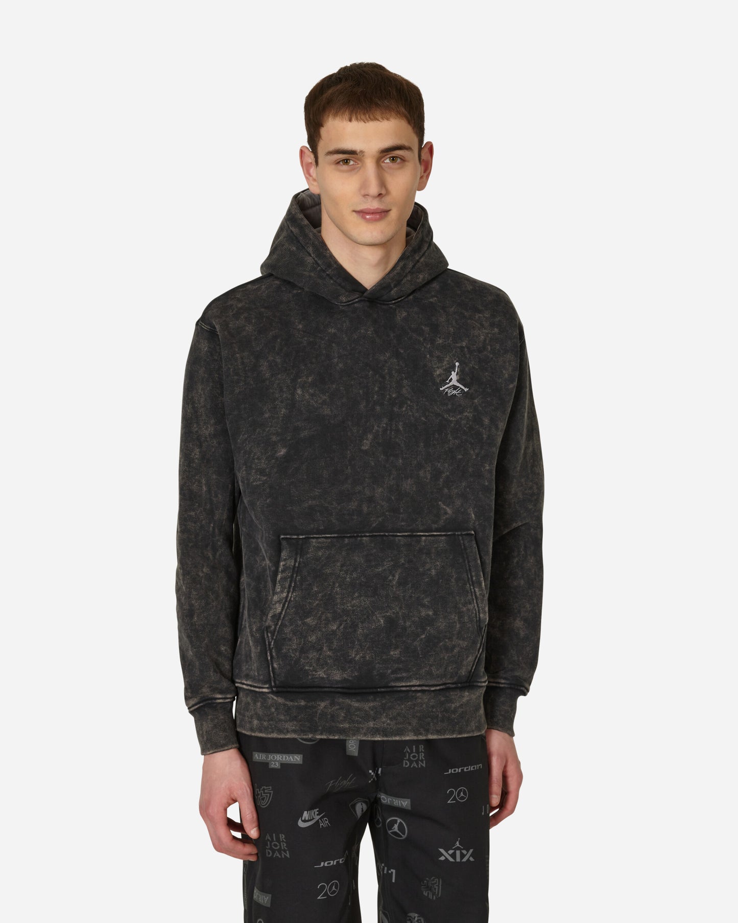 Nike Jordan Flt Hrtg Flc Po Black/Cement Grey Sweatshirts Hoodies DV7561-010