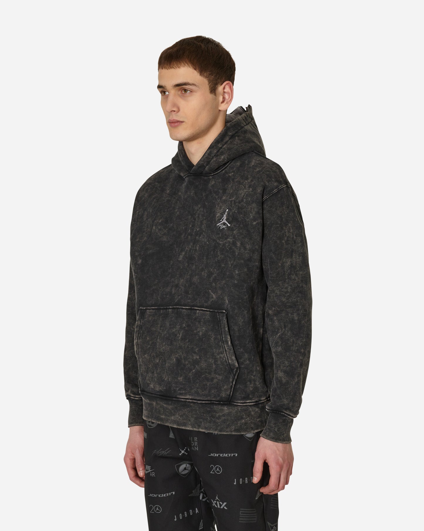 Nike Jordan Flt Hrtg Flc Po Black/Cement Grey Sweatshirts Hoodies DV7561-010